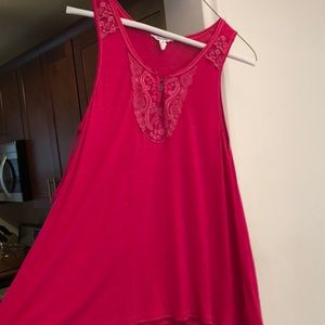 Pink tunic top